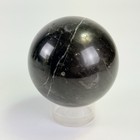 Vintage Serpentine With Pyrite Inclusions Crystal Sphere Polished Stone Orb 3 