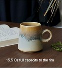 15oz Japanese Style Handmade Ceramic Coffee Mug - Unique Vintage Pottery Tea    