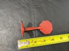 Antique Cast Iron Arcade Road Sign Stop Original Paint