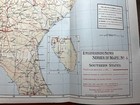 1887 Antique Color Map Southern State Railroad Lines