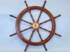 60  Wooden Ship Wheel Boat Pirate Nautical Home Decor Large Teak Wood Ship Wheel