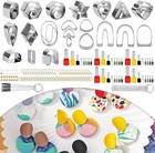 169pcs Polymer Clay Cutters Kit For Clay Earrings sculptures ceramics cookie Etc