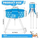 Dog Bath Tub And Wash Station For Bathing Shower And Grooming Elevated Foldable