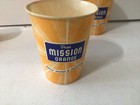 6 Drink Mission Orange Waxed Soda Cups 9dtw Continental Can Co  