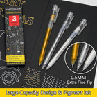 Gold Silver White Gel Pens  0 5mm Extra Fine Point Opaque Archival Ink Pen For B