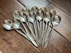 Set Of 12 Wm Rogers Oneida Ltd Pattern Silverplate Round Bowl Gumbo Soup Spoons