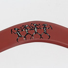Boomerang Authentic Aboriginal Design Australia Souvenir 14  Hand Painted Wood