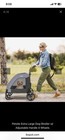 Petsite Extra Large Dog Stroller W  Adjustable Handle 4 Wheels Dual Entry