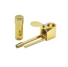 1   Brass Tobacco Smoking Proto Pipe Style W Stash Storage Cylinder Chamber