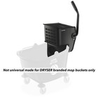 Side Press Wringer Replacement For Commercial Mop Bucket  26 And 33 Qt - Black