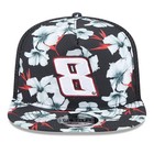 Men s New Era Black Kyle Busch  Adventure Pattern Golfer Adjustable Hat
