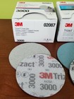 3m Trizact Hookit Foam Discs  3000  5000  8000 Grit  3 Inch  1 Disc Of Each 