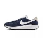 New Nike Waffle Navy Midnight Navy Running Sneakers Fj4195-400 Mens Sizes