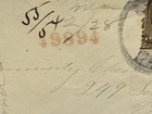1885 Us Registered Cover 5c Garfield Pair Dramatic Perforation Error Freak 