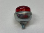 Nos Motorcycle Bicycle 1  Glass Reflector License Plate Red Domed  16