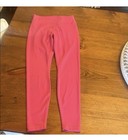 Lululemon Pink Solid Leggings Women   s 8 Pull-on Skinny Yoga Athleisure