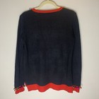 Holiday Time Ugly Christmas Sweater   merry Christmas    Small  Bells  Poms  Shiny