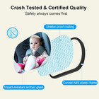 Baby Car Mirror  Safety Car Seat Mirror For Rear Facing Infant  Clear Wide View 