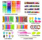 126 Pcs Diy Slime Making Kit For Girls Boys - Birthday Idea For Kids Age 5  