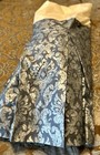 Lux Custom Made Queen Pleated Lined Dust Ruffle Bed Skirt Chintz Damask 24  Drop