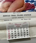 Calandrier Palyboy 1961 Jayne Mansfield Arnold Trail Filling Station Maine