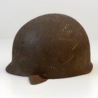 Wwii Era Fiber Helmet M1 Style Vtg Civil Defense Military Display