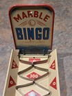 Vintage No  60 Marble Bingo Tin Toy Game W  Original Box 