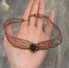 Vintage Lace Heart Choker Necklace For Women   Romantic Gothic Aesthetic Neck