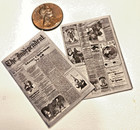 Dollhouse Miniatures - Christmas Edition Newpaper- One Inch-1 12 Scale