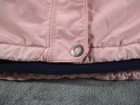 Lands End Parka Jacket Womens Small Pink Hooded Squall Waterproof Ski Fleece