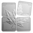 2017 Canada  3 Maple Leaf Quartet  4-piece Set  1 53 Oz  9999 Fine Silver