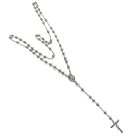 925 Sterling Silver Italian Rosary 5mm 24 