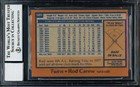 Rod Carew Signed 1978 Topps Card 580 Minnesota Twins Auto Gm 10 Beckett