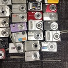 Lot Of 39 Digital Cameras For Parts Sony Casio Canon Lumix Kodak Olympus