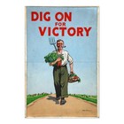 Food Production Dig For Victory Wwii Propaganda Poster Aluminum Sign