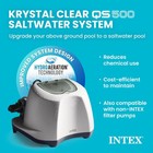 Intex Krystal Clear Saltwater Pool Chlorine Max Pool Size 7 000 Gal  White