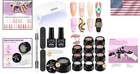 Jewhiteny 12-color Non-sticky Builder Gel Kit With Uv Lamp For Stunning Nail Art