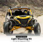 Utv Front Light Mount Kit Low   High Position Bracket For Can-am Maverick R 2024