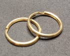  2  Brass Rounded 1 Inch 25mm  Split Ring Rounded Key Rings Key Holders