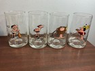 Vtg Set Of 4 Arby s B c  Comics Ice Age Collector Glasses 1981 Field Enterprises