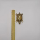 Vintage Brass Turtle Celtic 3    Ish Paperweight 