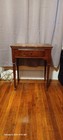 Vintage Wooden Singer Sewing Machine Table Foldout