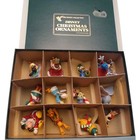 Rare Disney Christmas Ornaments 1987 Collectors Edition Set Of 12 Original Box