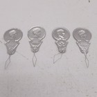 4 Pcs Metal Wire Needle Threader Silver Hand Sewing Stitch Insertion Tool 1 7 