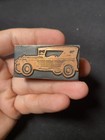 Vintage Early Car Print Block Copper Letter Press Convertible Top