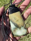 89mm Long Greenstone Pounamu Nephrite Maori Colorful Marsden Jade  picture Toki 