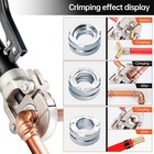 Copper Tube Fittings Hydraulic Pipe Crimping Tool With 1 2 3 4 1  Dies For Coppe