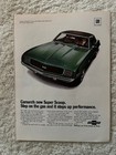 1969 Chevrolet Camaro Ss   Z 28 Print Ad Super Scoop Hood