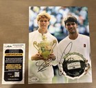 Jannik Sinner Carlos Alcaraz Dual Signed Autographed Photo Jsa Coa Tennis Stars