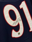 Hockey Jersey White red Sergey Fedorov Hand-signed Coa Authentication